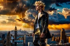 The Men of the Golden City is a collection of AI generated images of beautiful,glamorous,handsome guys in the heavens.
