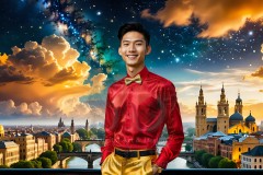 The Men of the Golden City is a collection of AI generated images of beautiful,glamorous,handsome guys in the heavens.