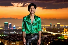 The Men of the Golden City is a collection of AI generated images of beautiful,glamorous,handsome guys in the heavens.