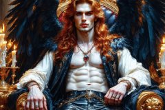 Vampires on Ornate Throne