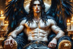 Vampires on Ornate Throne