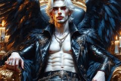 Vampires on Ornate Throne