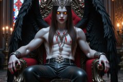 Vampires on Ornate Throne
