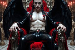 Vampires on Ornate Throne