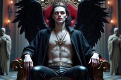 Vampires on Ornate Throne