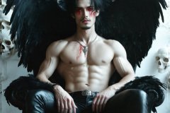 Vampires on Ornate Throne